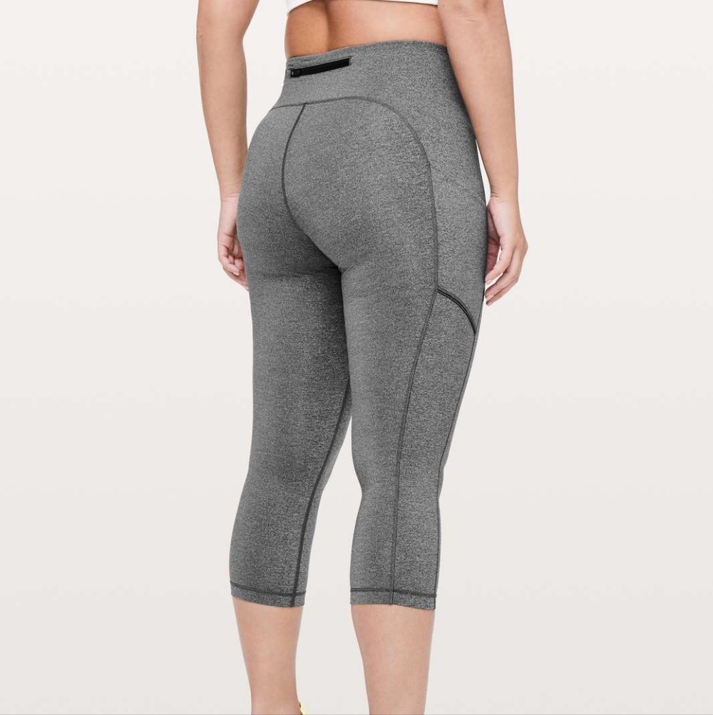 🛍 Lululemon Speed Up Crop *21" - Heathered Black - Buy2Get1 Free